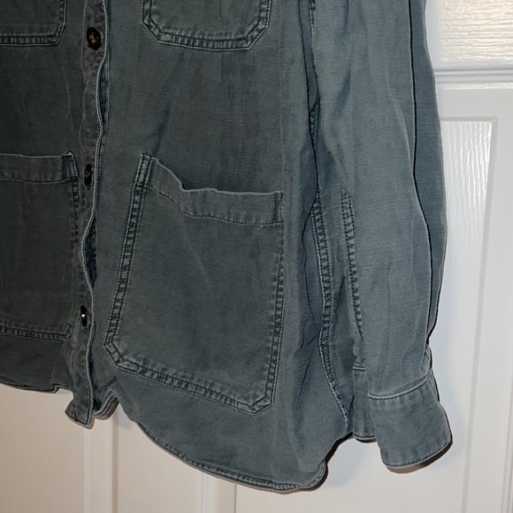Gap Shirt Jacket/Shacket Gray XXL - Picture 3 of 10